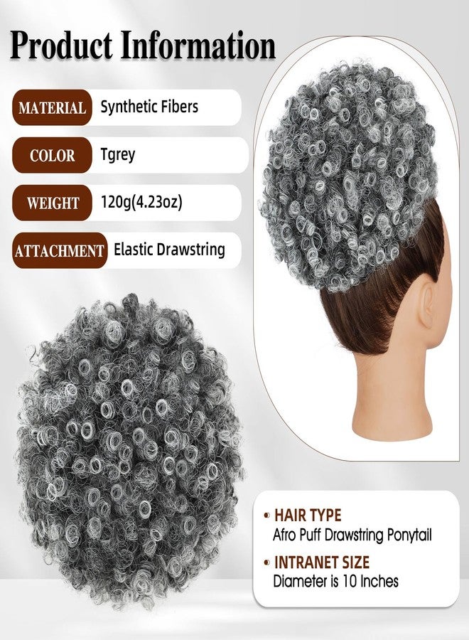 هانيوداي وصلة شعر أفرو بوف برباط من هانيودي للنساء، وصلة شعر أفرو بوف مجعدة برباط مع 4 مشابك - Image 2